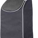 Dbest Products Trolley Dolly Sport Foldable Grocery Cart on Wheels Multi Use Rolling Cart with Removable Bag and Hand Truck Dolly Function, Black