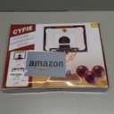 CYFIE Suction Cup Basketball Hoop, Indoor Mini Basketball Hoop with Sturdy Backboard/Electronic Scoreboard, Sound, 3 Balls, Basketball Toys Gifts Ideas for Kids Teens Girls Boys Gifts