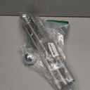 Silver Curtain Rod 66 Inch - 1 Inch Heavy Duty Curtain Rods for Windows - Adjustable Window Rod with Brackets for Bedroom, Living Room, Kitchen, Bathroom