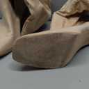 Juliet Holy Women's Knee High Boots Chunky High Heel Square Toe Side Zipper Wide Calf Boot (8.5, Nude)