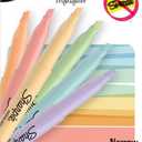 Sharpie Pocket Highlighters, Mild Pastel Colors, Assorted, Chisel Tip, 12 Count - School, Home, and Office Use, Teacher Supplies