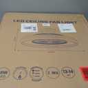 24" Bladeless Ceiling Fan with RGB Light Remote, Smart LED Ceiling Fans with Voice/App Control, Modern Low Profile Dimmable Light Ceiling Fan for Bedroom Living Room