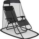 Large Mosquito Net Cover for Lounge Chair, Canopy Mosquito Netting, Waterproof Mesh Bug Cover with Zipper Opening for Outdoor Hunting Fishing Camping, Excluding Chair