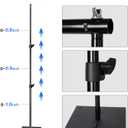 HYJ-INC Pipe and Drape Photography Backdrop Stand Kit Adjustable Photo Background Stand 10ft x 6.5ft with Metal Base for Parties Weddings Birthday Party Events Photo Booth