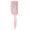 3 x Curl Defining Brush, Vented Curly Hair Brush for Effortlessly Detangling Shaping and Defining Women's Men's Curls on All Wet or Dry Hair Types, Reduces Frizz (Pink)