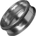 Vent Systems 6" Galvanized Steel Duct End Cap with Rubber Gasket - Dryer Vent Cap - Round Metal Plug - Duct Fitting/Tee Cap - Indoor and Outdoor Use Closure Fitting for Round HVAC Exhaust Systems