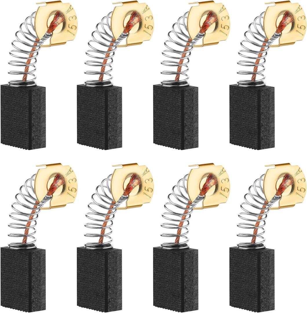 8 Pcs Replacement Table Saw Brush Carbon Motor Brushes Replacement Chop Saw Brush Compatible with Dewalt Tile Compatible with Dw745 Dwe7480 Dwe7490x Dwe7491rs