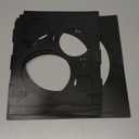 Worown 11 Holes Collapsible Black Plastic Balloon Sizer Box, Balloons Sizer Cube, Balloons Size Measurement Tools for Balloon Decorations, Arches (2-10 Inch)