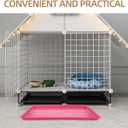 7 x Dog Kennel Indoor Pet Crate Accessories 49.5x33.5x3cm Plastic Tray Easy to Use Clean Suitable for Dogs