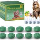 LHNVXF 10 Pack Cat Deterrent Outdoor, Natural Peppermint Oil Cat Deterrent Outdoor Indoor, Peppermint Oil Formula to Help Discourage Cats from Gardens, Furniture & Lawns