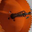 4.25 Hole Saw for Recessed Lights Can Lights, 4-1/4 Inch Hole Cutter with Dust Bowl Catcher for Led Recessed Lighting 4 Inch and Wood Metal Drywall, Bi-Metal Construction (Orange)