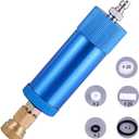 Creation Core High Pressure PCP Hand Pump Air Filter Water-Oil Sparator with Female and Male Quick Connect for High Pressure Air Compressor Pump 30Mpa Blue