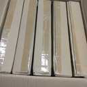 Showgeous 50 Pack Clear Plastic Charger Plates,Gold Rim,13 Inch Round