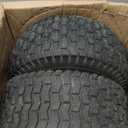 15x6.00-6 Lawn Mower Tire and Wheel Front Tire 2PCS, 3" Centered Hub | Bore ID 3/4" | Natural Rubber 4 Ply with Tube for John Deere Craftsman Husqvarna Riding Mowers Lawn Tractors