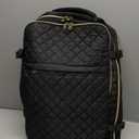 MOMUVO Large Travel Backpack Women, Flight Approved Carry On Backpack, Water Resistant Anti-Theft Casual Daypack School Bag Fit 17 Inch Laptop with USB Charging Port, Black