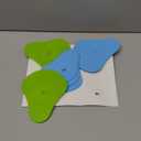 Playing Cards Holder for Little Hands Stocking Stuffer for Boy Girl UNO Game Nights, Poker, Canasta, Spite Malice, Playing Card Accessories for Family Gatherings & Travel, Set of 4 (2 Blue + 2 Green)