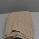 Knitted Throw Blanket 50"X60", Taupe Knit Throws for Bed, Super Soft Boho Chevron Blankets for Couch Sofa Chair Room Decor, Textured Decorative Farmhouse Cozy Lightweight