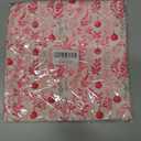 Pink Christmas Botanical Pillow Covers 18x18, Preppy Christmas Decor, Holiday Xmas Ball Ferns Pine Leaf Decorative Throw Pillow Covers for Couch Sofa Bedroom Living Room Home