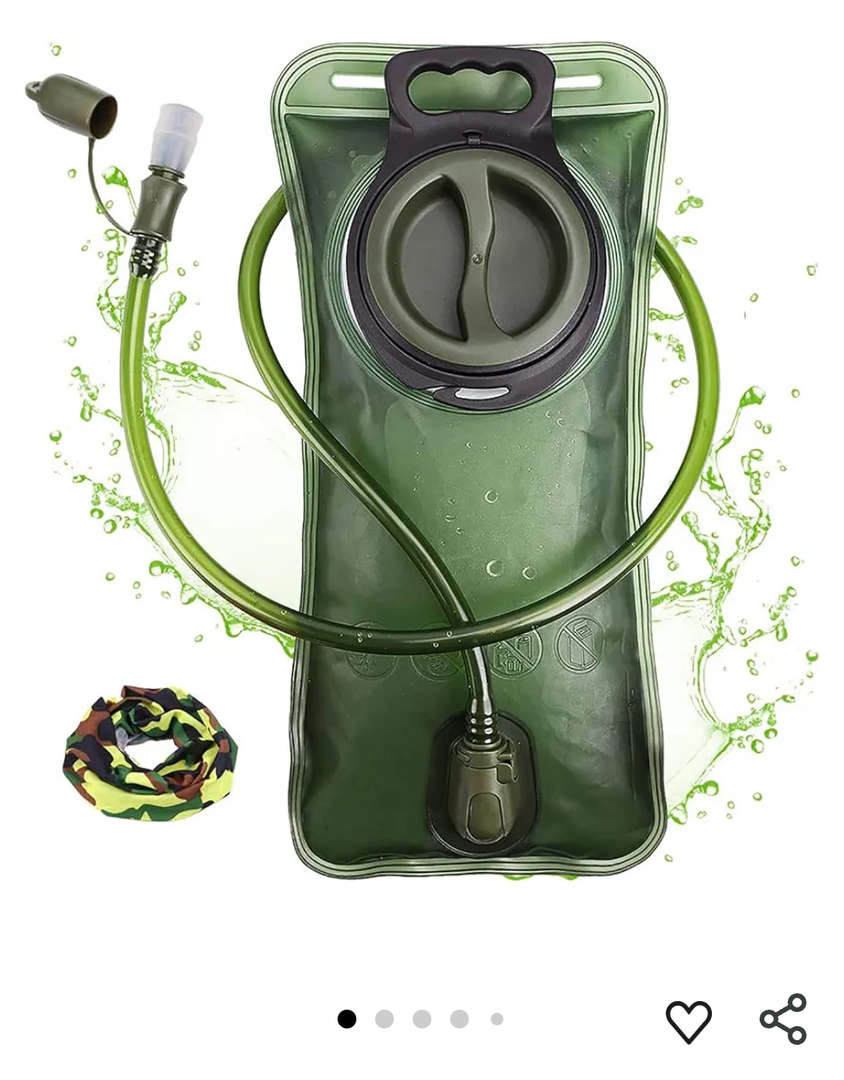 Hydration Bladder, 1.5-2-3L Water Bladder for Hiking Backpack, BPA-Free Leak Proof Water Reservoir Storage Bag, Water Pouch Hydration Pack for Camping Cycling Running