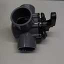 Pentair 263028 Three Port Diverter Valve with 2" PVC Pipe - Grey