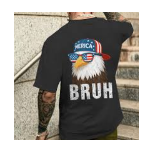 Bruh Fourth 4th Of July Eagle American Patriotic Mens , Kids 4
