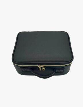 PU Illuminated Makeup Bag With Built-in Large Screen Three Color Dimming Makeup Bag