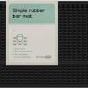 2 Pack Bar Mat, Drying Mat Household Bar Tools,Black Cocktail Bar Mat 5.9''X12''Suitable for Bar, Outdoor Camping, Home Bar Bar Mat