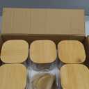 Glass Food Storage Jars 37 oz Set of 6,Glass Storage Containers Clear Glass Food Canister with Bamboo Lid Airtight For Serving Tea, Coffee, Flour, Sugar, Candy, Cookie, Spice and More (Square)