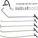 WHDZ Paintless Dent Repair Tools 5 Pieces Dent Removal Rods with Awl Head Car Auto Body Dent Removal Kit of Hail Dents and Door Ding