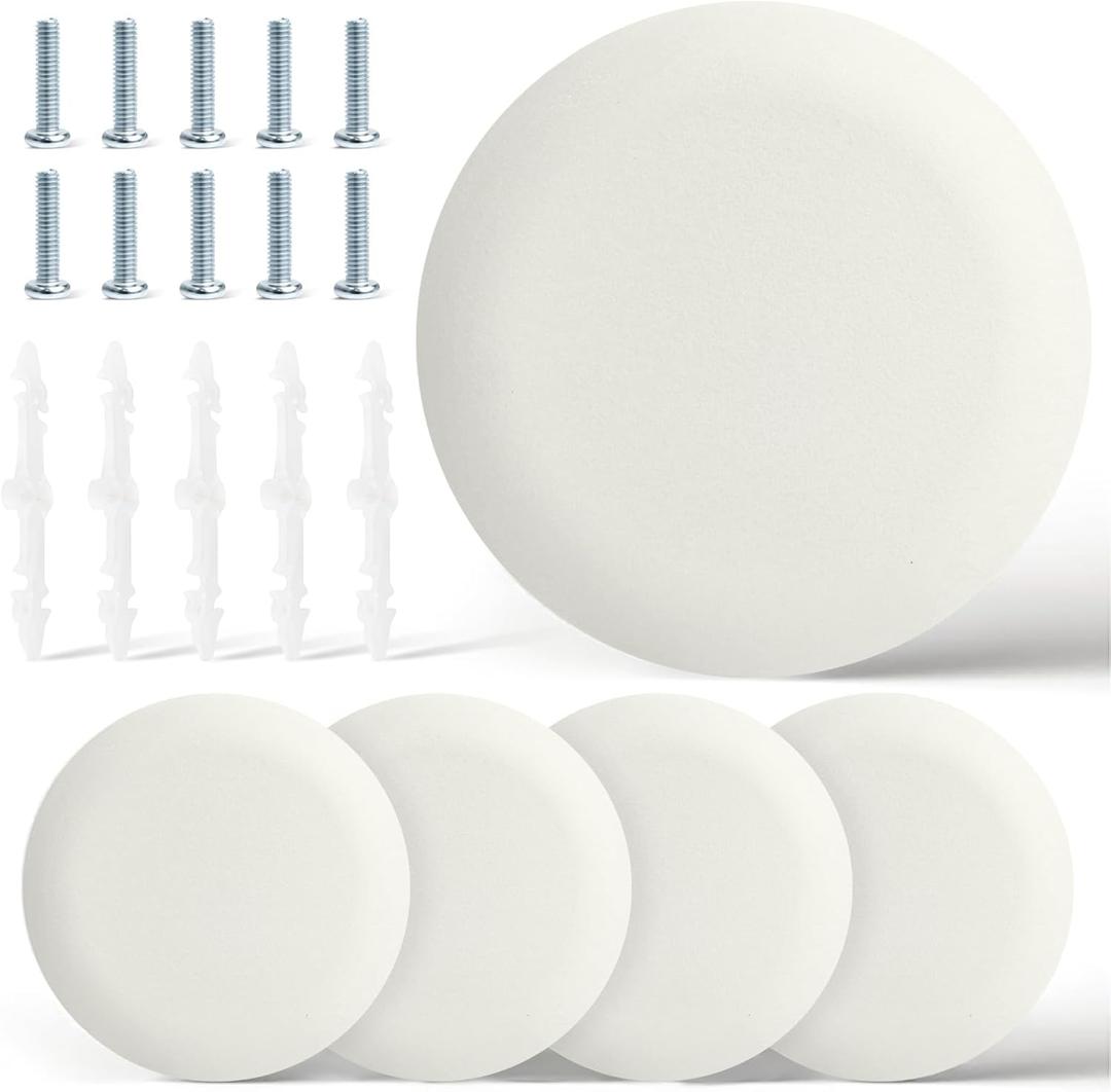 CP3540 Ceiling Cover Plate, Round Electrical Box Cover - 5 Pcs