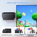 Lodaxu Wooden Wall Mount for Nintendo Switch 2/Switch/OLED and Dock, Drawer-Style 12 Game Card Holder Bracket, Multifunctional Stand for Switch 2 Accessories, Game Console Organizer Near TV