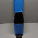 Cesun Small Bathroom Trash Can with Lid Soft Close, Step Pedal, 6 Liter / 1.6 Gallon Stainless Steel Garbage Can with Removable Inner Bucket, Anti-Fingerprint Finish (Blue)