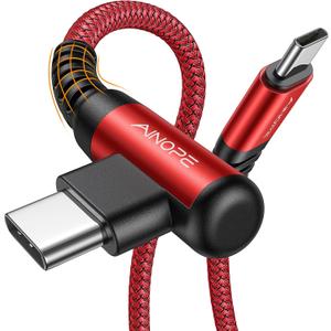 AINOPE USB C Cable 60W 2-Pack 10ft Nylon Braided USB C to USB C Cable Type C Charger Fast Charging Right Angle USBC Cable Charger Cord for iPhone 16 Pro Max 15 Plus Samsung S24 S23 iPad Pro, Red AINOPE USB C Cable 60W 2-Pack 10ft Nylon Braided USB C to USB C Cable Type C Charger Fast Charging Right Angle USBC Cable Charger Cord for iPhone 16 Pro Max 15 Plus Samsung S24 S23 iPad Pro, Red