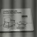 32 Pcs Square Chair Leg Protectors for Hardwood Floors,Felt Furniture Floor Protectors with Silicone Caps, Small Size (Fits Chair Legs with Side Length: 3/4" to 1-1/16")