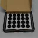 MIKKUPPA M12x1.5 Black Lug Nuts - Replacement for Ford Fusion Focus Escape, Honda Accord Civic CRV, Chevy Cruze Malibu, Jeep Compass Patriot Aftermarket Wheel, 20pcs Closed End Tire Nuts