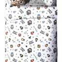 Jay Franco Kids Sheet Set with Fitted, Flat Sheets & Pillow Cover  UltraSoft Bedding with Pillowcase for Room Decor, Multi  Harry Potter, 3 Piece Twin, 66x96 in