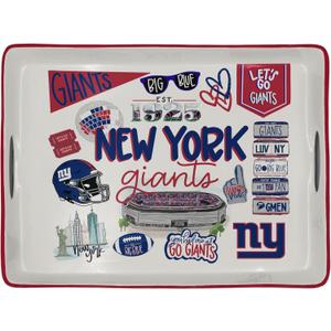NFL New York Giants Loco Fan Large Serving Tray w/Handles