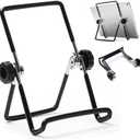 VOVIGGOL Adjustable Tablet Stand Holder, Non-Slip Foldable Holder Cradle Fit for 9-12.9" Tablets, iPad, Samsung and Kindle Fire, Display Stands Picture Frame Stand for Photos (Large Black)