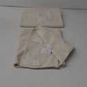 NICETOWN Natural Linen Curtains & Drapes for Windows 84 inch Long, Rod Pocket & Back Tab Thick Flax Semi Sheer Privacy Assured with Light Filtering for Bedroom/Living Room, W55 x L84, 2 Pieces