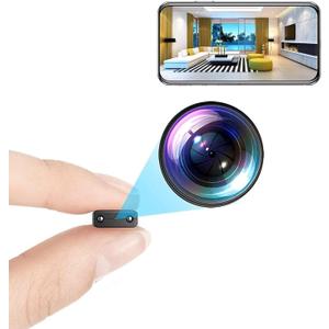 Mini WiFi Security Camera, 4K Nanny Camera with Night Vision, Remote Viewing for Security with iOS,Android Phone