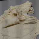 Mr. Pen- Christmas Tree Skirt 24 inches, Cream Knitted Christmas Skirt Tree, Xmas Tree Skirt