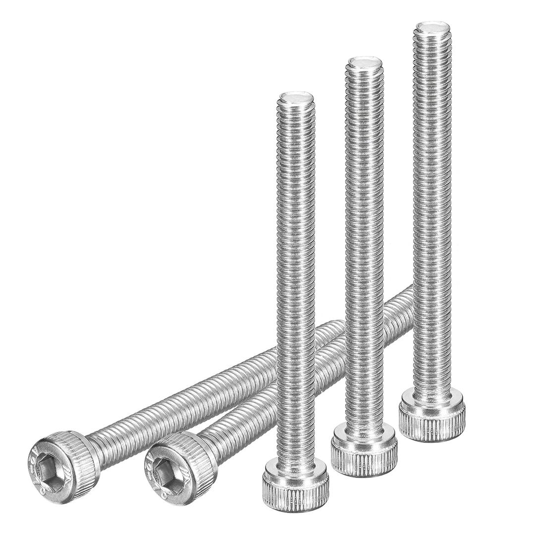M5x60mm Socket Head Cap Screws Bolts, 25Pcs 304 Stainless Steel 18-8, Metric Machine Hex Socket Screw, Hex Drive, Bright Finish, UNC Coarse Thread Fully Threaded