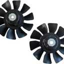 Replacement 53821 Transmission Fan 7in 10 Blade Pump Cooling Fan Fits for Hydro Gear ZT-2200 ZT-2800 ZT-3100 ZT-3200 ZT-5400 Lawn Tractor Transaxle (Black-2Pack)