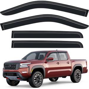 Window Visors Rain Guards for Nissan Frontier 2022-2026 Crew Cab,4pcs