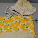 Fokongna Beach Bag Sun Straw Hat, Tote Bag for Women Friends Travel Aloha Bags Waterproof Travel Vacation Gifts