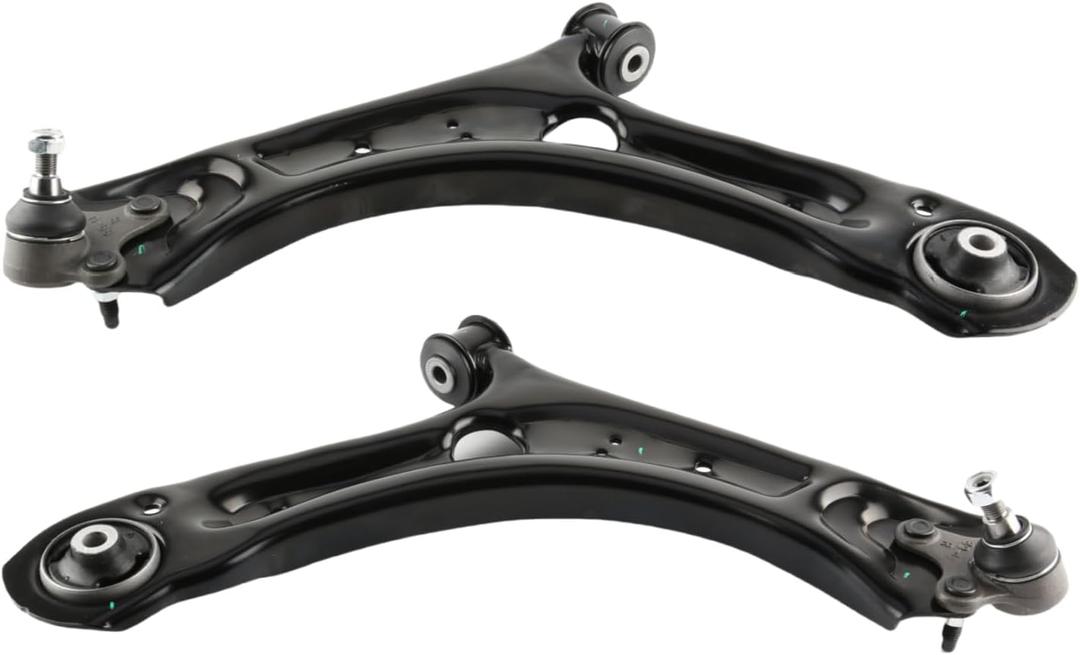 Front Lower Control Arm Kit Compatible with 2012-2019 Volkswagen Beetle, 2012-2015 Beetle Cabrio (Mexico), 2012-2022 Passat | Replace# 561407151A, 561407152A