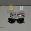 Bifocal Reading Glasses Women Blue Light Computer Readers Clear Top Cat Eye Frame Stylish Fashion Ladies Eyeglass (Grey & Purple)