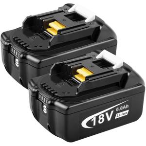 Fancy Buying [2Pack 18V 6000mAh Replacement Battery for BL1850 BL1815 BL1830 BL1835 BL1840 BL1860 LXT400 194204-5 194205-3 194230-4 194309-1