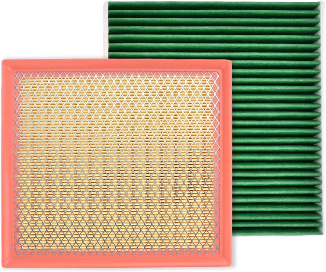 CA10755 CF11183 Engine & Cabin Air Filter Kit, Compatible with Jeep Grand Cherokee 2011-2022 and Fit for Dodge Durango 2011-2026, Replaces A3186C CP183