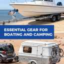 ZOMIYU 4000lb Boat Trailer Winch with Strap, 2-Way Ratchet 5.4:1/16.6:1 Gear Ratio, Enhanced Gear, Ratchet Switch and Handle, Heavy Duty Hand Winch for Boat, Trailer, ATV, Marine, Jet Ski